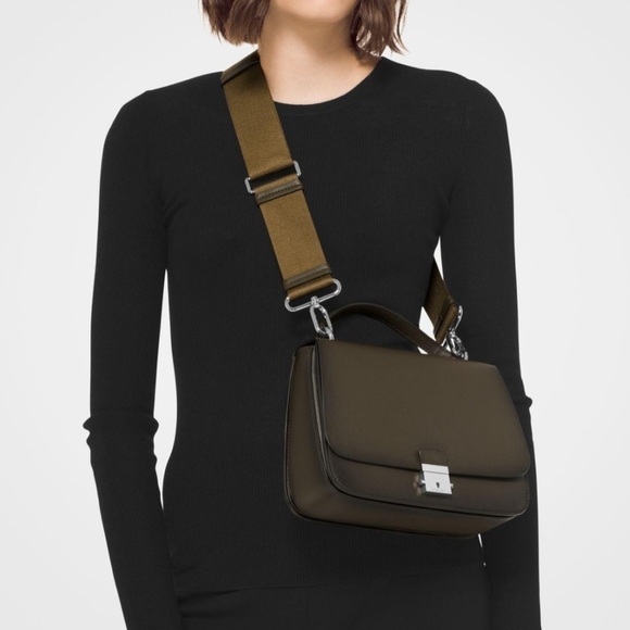 Michael Kors Collection Mia Burnished Calf Leather shoulder satchel crossbody - Picture 16 of 16